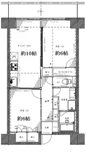 レジディア芝浦【12階】の間取り