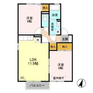 ティンカー・ベル Ⅱ【1階】の間取り