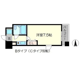 デ・リード烏丸五条【4階】の間取り