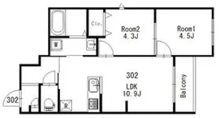 Re Sorte【3階】の間取り