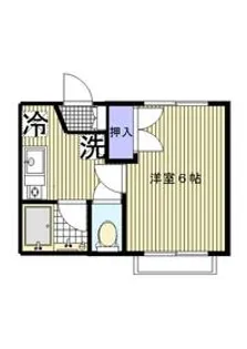 ドミトリー1番館【1階】の間取り