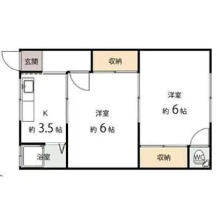 中里文化1号棟【1-5号室】の間取り