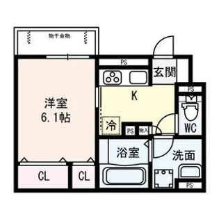 グリーンサイド野田【1階】の間取り