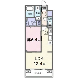 ブランノワレ【1階】の間取り