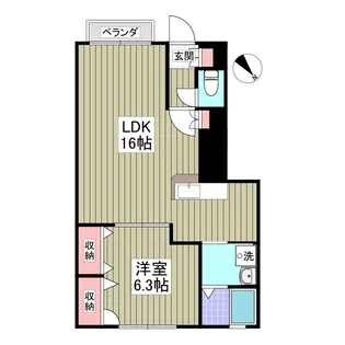 サンモリッツ・ワン【1階】の間取り