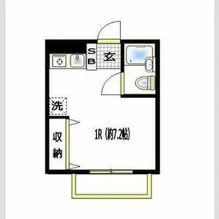 SHメゾン横浜鶴見【205号室】の間取り