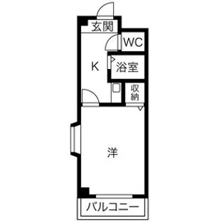 プチフラット千里山【4階】の間取り