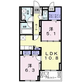 コンフォール山内 FK【3階】の間取り