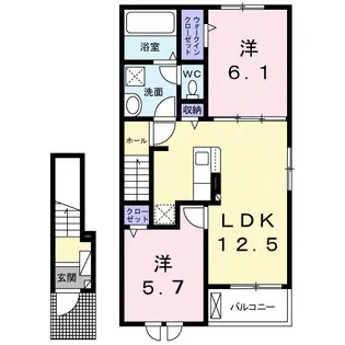 シェノンⅤ【2階】の間取り