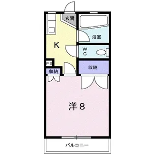 マンション加賀美【2階】の間取り
