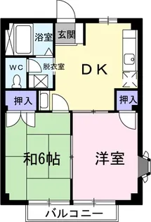 ハイツNEW CITY【1階】の間取り