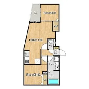 (仮称)ジーグランデ西大井【202号室】の間取り