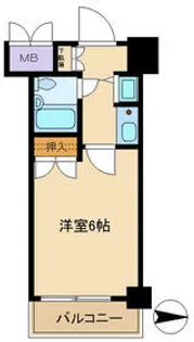 グローリア初穂東糀谷【6階】の間取り