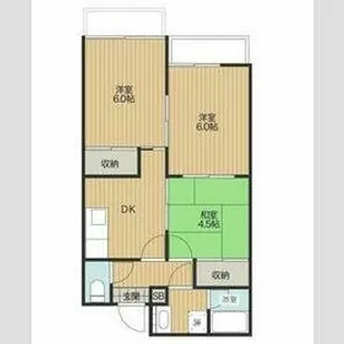 レジデンス熊谷 kuge【106号室】の間取り