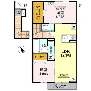 TORISIASアリステラ【2階】の間取り
