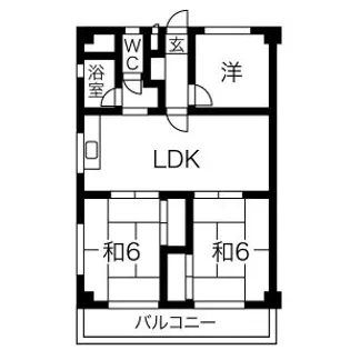 クレア武藤【4階】の間取り