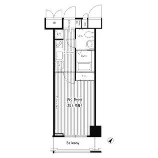 ハイトサーブル川崎【7階】の間取り