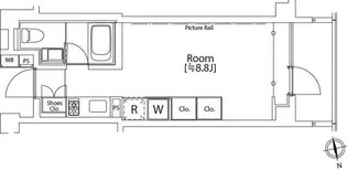 カスタリア市ヶ谷【4階】の間取り