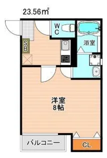 クレフラスト新城【1階】の間取り