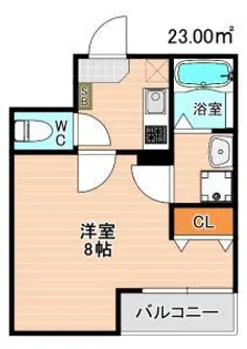 クレフラスト新城【1階】の間取り