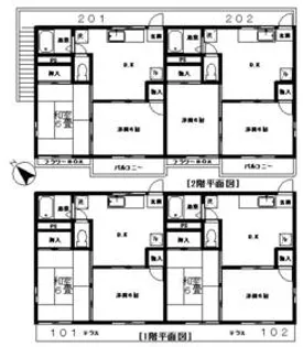 シャルム東金 B【202号室】の間取り
