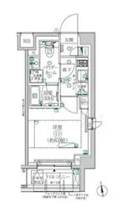 クレイシア横浜ヴェール【2階】の間取り