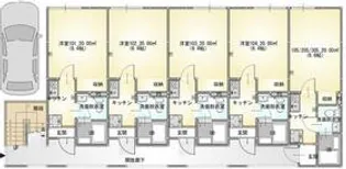 吉野町新築アパート【203号室】の間取り