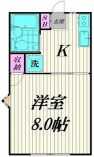 レジデンス西馬込【1階】の間取り