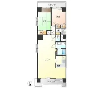 赤羽ハイツ【2階】の間取り