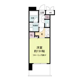 グランシス江坂【8階】の間取り