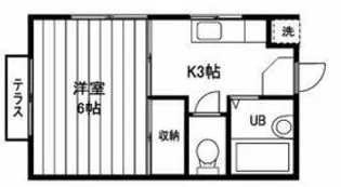 カナディアンハイツ・ナガサワA【101号室】の間取り