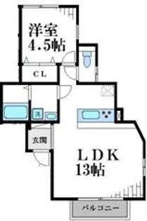 Y’zハウス【102号室】の間取り