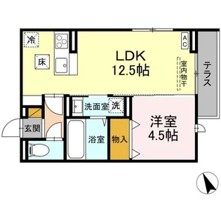セレウィータ栄町【1階】の間取り