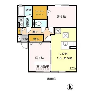 ノイエ シュタット AB【1階】の間取り