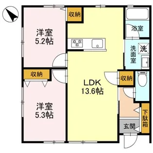 サンモール C【1階】の間取り