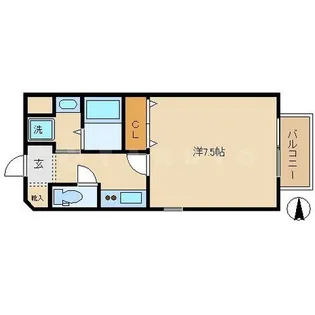 ディ・アリビオ千林【6階】の間取り