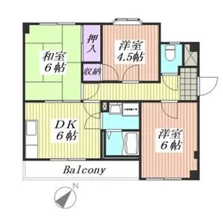 フォルテ泉大津【3階】の間取り