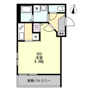 コスモリーヴ茅ヶ崎【3階】の間取り