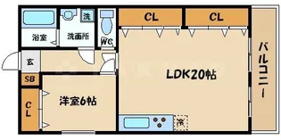 サンパーク共和【3階】の間取り