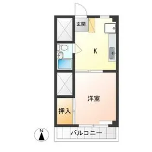 ブルースカイ峰【207号室】の間取り