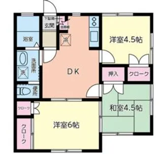 ナフコ1号棟【203号室】の間取り