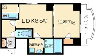 ノルデンタワー新大阪アネックス【4階】の間取り