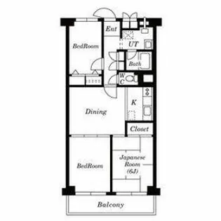 花小金井スカイハイツ【4階】の間取り