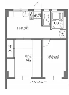 古澤マンション【0404号室】の間取り