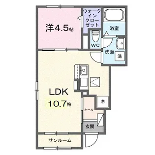 セレーネ【1階】の間取り