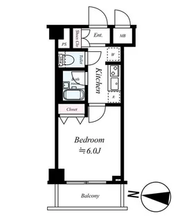 クレイシア矢口【206号室号室】の間取り