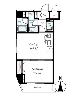 フェニックス武蔵関参番館【701号室号室】の間取り