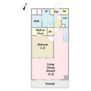 ステップコート【0202号室】の間取り