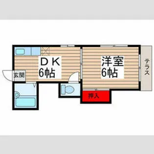 メゾンサチ【2階】の間取り