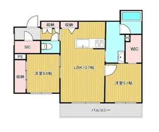 リッツ・リン【2階】の間取り